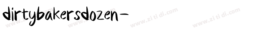 dirtybakersdozen字体转换