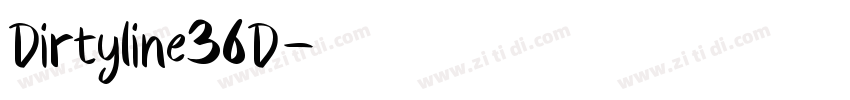 Dirtyline36D字体转换