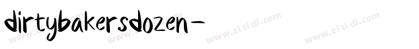 dirtybakersdozen字体转换