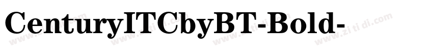 CenturyITCbyBT-Bold字体转换