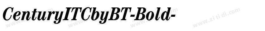 CenturyITCbyBT-Bold字体转换