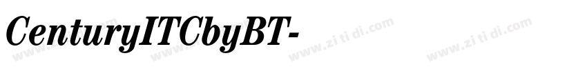 CenturyITCbyBT字体转换