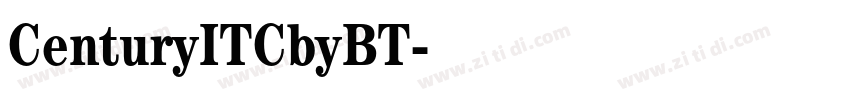 CenturyITCbyBT字体转换