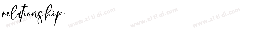 relationship字体转换 relationship字体转换