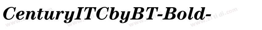 CenturyITCbyBT-Bold字体转换