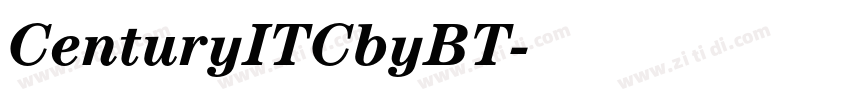 CenturyITCbyBT字体转换