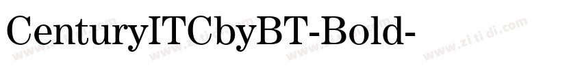 CenturyITCbyBT-Bold字体转换