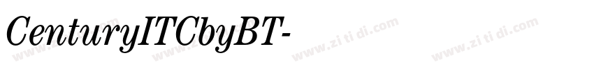 CenturyITCbyBT字体转换