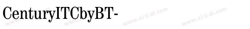 CenturyITCbyBT字体转换