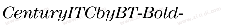 CenturyITCbyBT-Bold字体转换