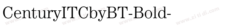 CenturyITCbyBT-Bold字体转换