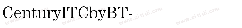 CenturyITCbyBT字体转换