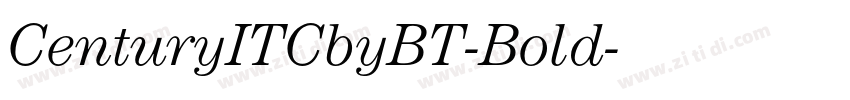CenturyITCbyBT-Bold字体转换