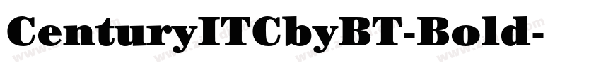 CenturyITCbyBT-Bold字体转换