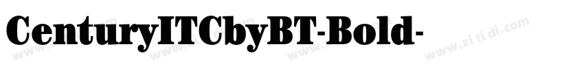 CenturyITCbyBT-Bold字体转换