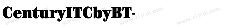 CenturyITCbyBT字体转换