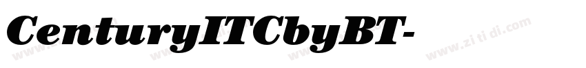 CenturyITCbyBT字体转换