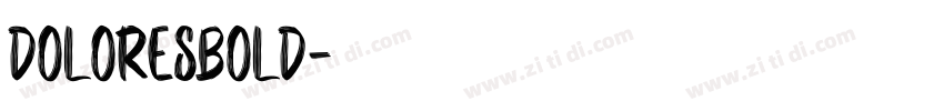 doloresbold字体转换