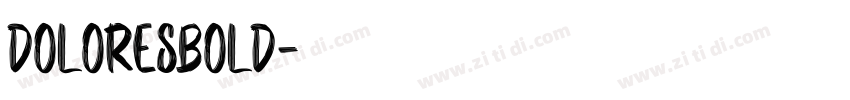 doloresbold字体转换