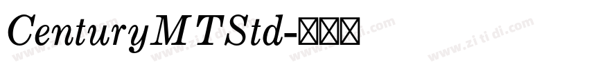 CenturyMTStd字体转换