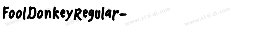 FoolDonkeyRegular字体转换