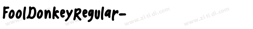 FoolDonkeyRegular字体转换