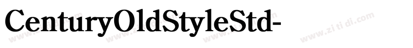 CenturyOldStyleStd字体转换