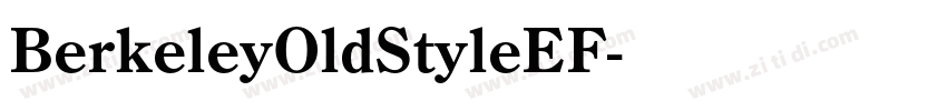 BerkeleyOldStyleEF字体转换