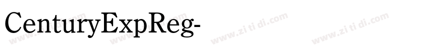 CenturyExpReg字体转换