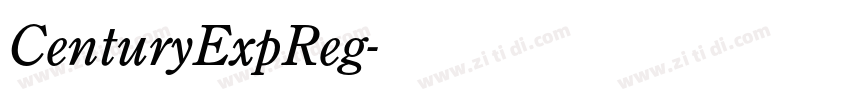 CenturyExpReg字体转换