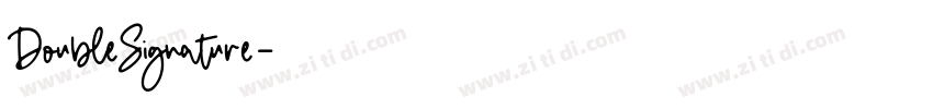 DoubleSignature字体转换
