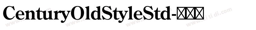 CenturyOldStyleStd字体转换