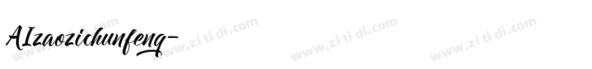 AIzaozichunfeng字体转换