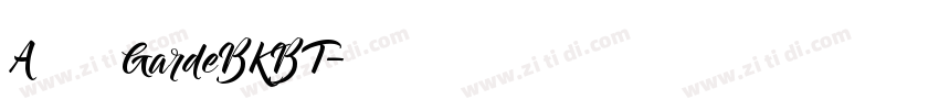 A半天GardeBKBT字体转换
