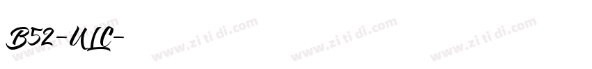 B52-ULC字体转换