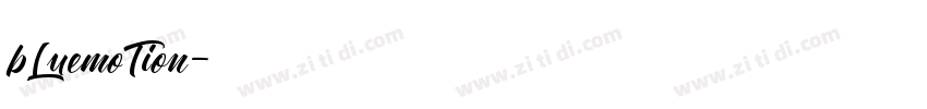 bLuemoTion字体转换