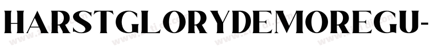 HarstGloryDemoRegu字体转换