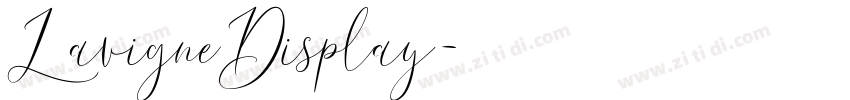 LavigneDisplay字体转换 LavigneDisplay字体转换