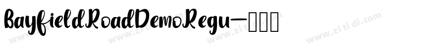 BayfieldRoadDemoRegu字体转换 BayfieldRoadDemoRegu字体转换