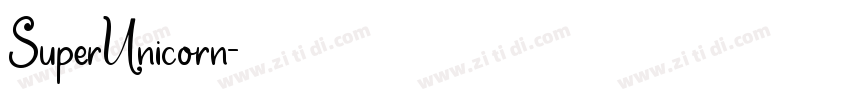 SuperUnicorn字体转换