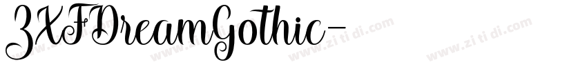 ZXFDreamGothic字体转换