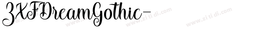 ZXFDreamGothic字体转换