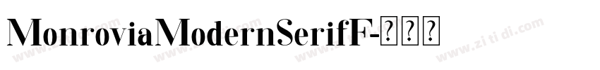 MonroviaModernSerifF字体转换