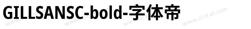 GILLSANSC-bold字体转换