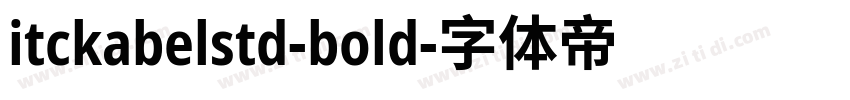 itckabelstd-bold字体转换