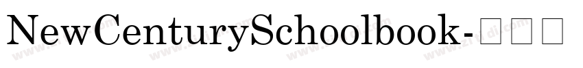 NewCenturySchoolbook字体转换