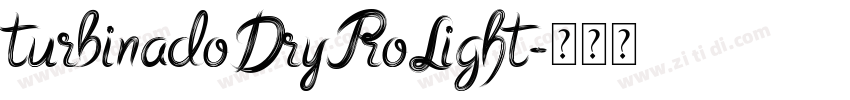 turbinadoDryProLight字体转换