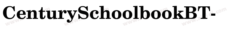 CenturySchoolbookBT字体转换