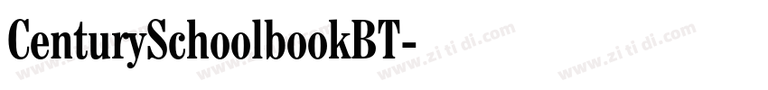CenturySchoolbookBT字体转换