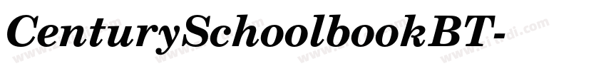 CenturySchoolbookBT字体转换